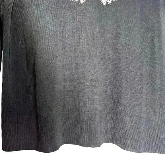 Lucia Burns Sz XL Long Sleeve Butterfly Shirt Beaded - Picture 9 of 9